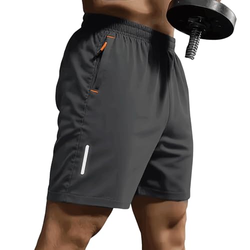 Detalle 2 de SHAGGA Lot de 3 shorts de sport légers à séchage rapide pour homme – entrejambe 18 cm