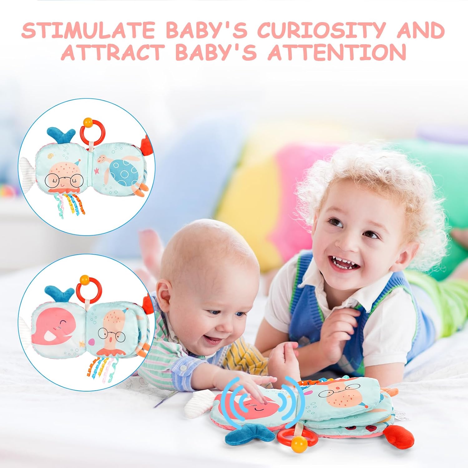 Thumbnail 2 de Livre bébé en tissu d’apprentissage