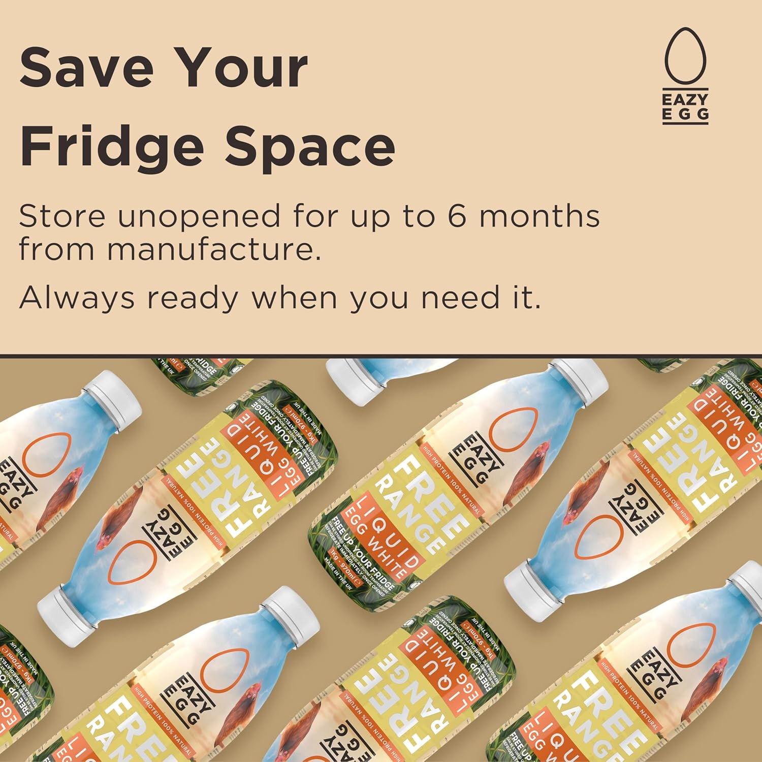 Thumbnail 3 de Eazy Egg Free Range Egg Whites Liquid 12 x 1L