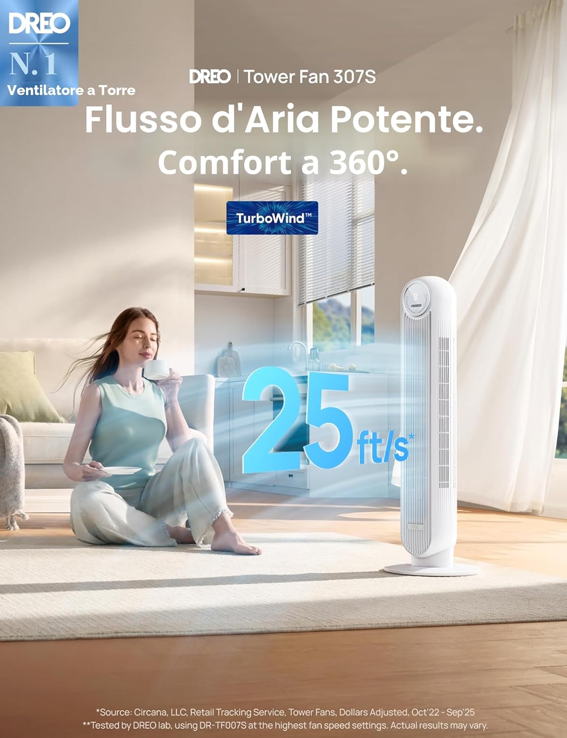 Thumbnail 1 de Dreo Ventilatore a Torre 91,44 cm