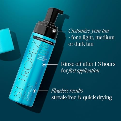 Detalle 2 de St.Tropez Express Mousse (Light/Medium/Dark) 1-3 hr — Streak-Free, Natural Sunless Tan