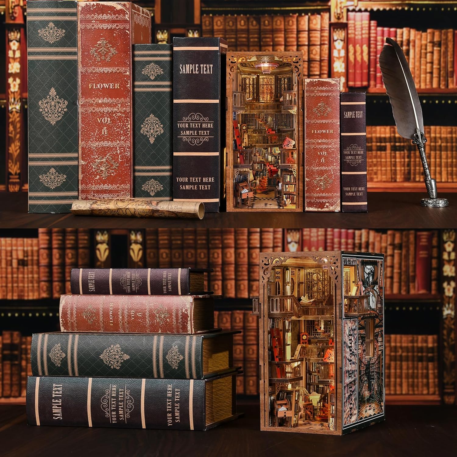 Thumbnail 5 de MiniCity Abbey Library Book Nook Kit 6–10 hrs