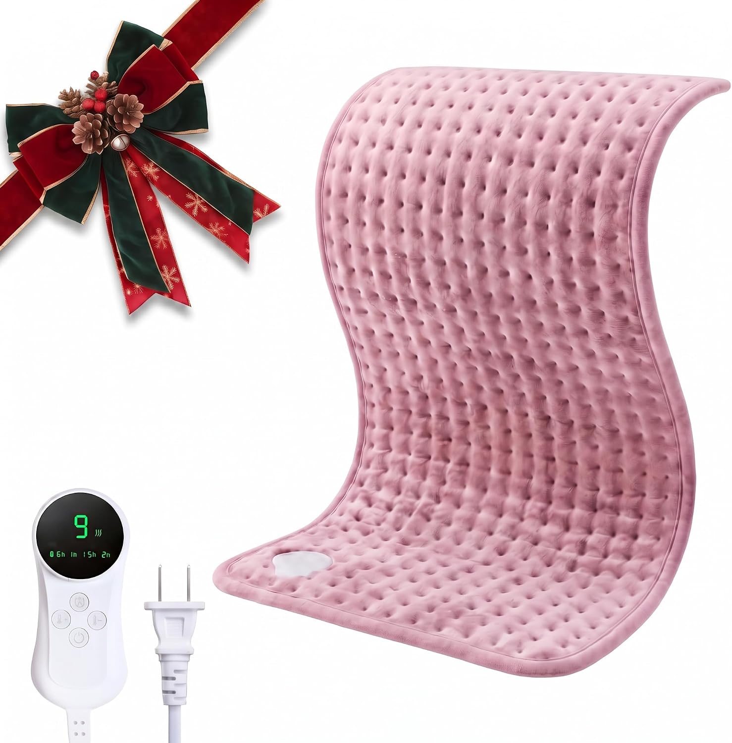 Detalle de Bistee TK-HP6030 Heating Pad, 24 x 12 in, 9 heat settings and 4 timers