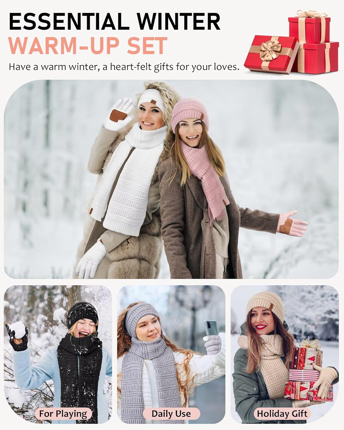 Thumbnail 6 de Womens Beanie Set 63in 🧣
