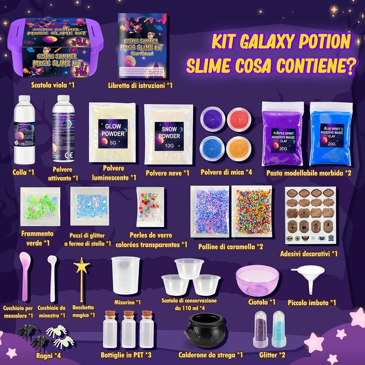 Thumbnail 5 de Hapikids Slime Kit Lavoretti Creativi 77 pezzi