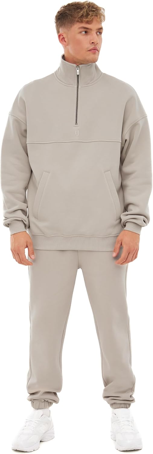 Detalle de Johnny Urban Pull Cooper zippé oversize en coton (homme & femme) – sweat avec fermeture éclair