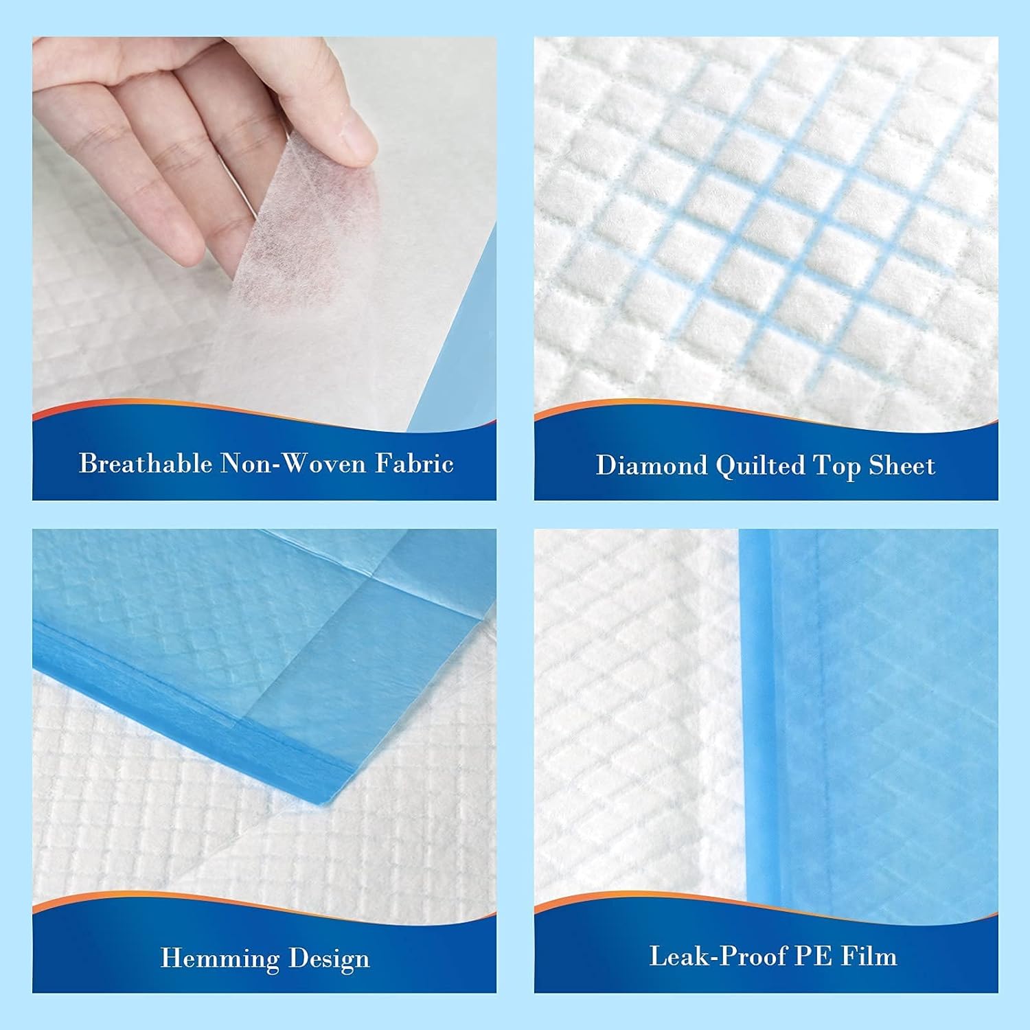 Detalle de SofyFINE 100 Count Disposable Beds Pads 23x36 Waterproof Underpads
