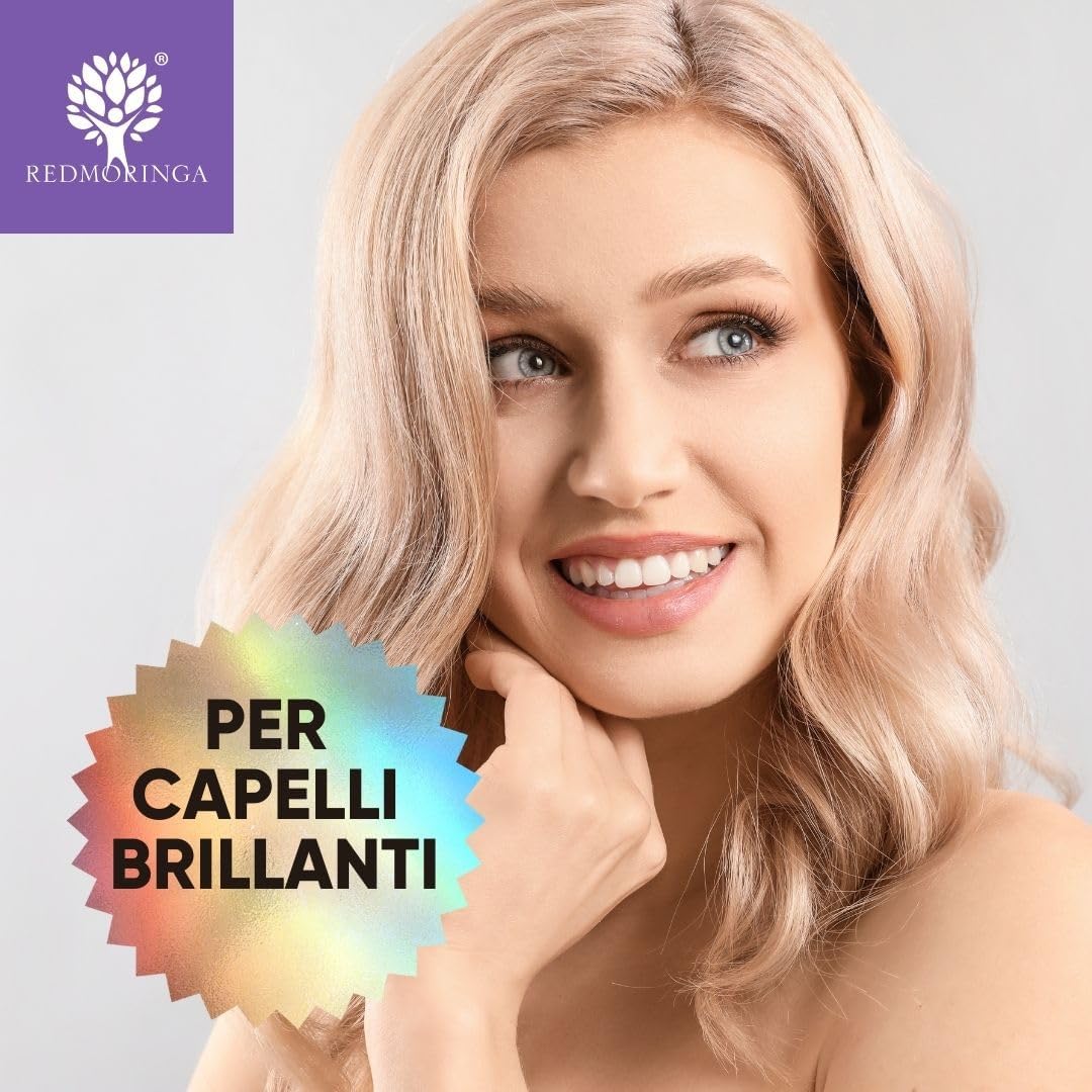 Thumbnail 5 de Shampoo Antigiallo BIO RedMoringa 250ml – Tonalizzante bio per capelli biondi, decolorati e bianchi