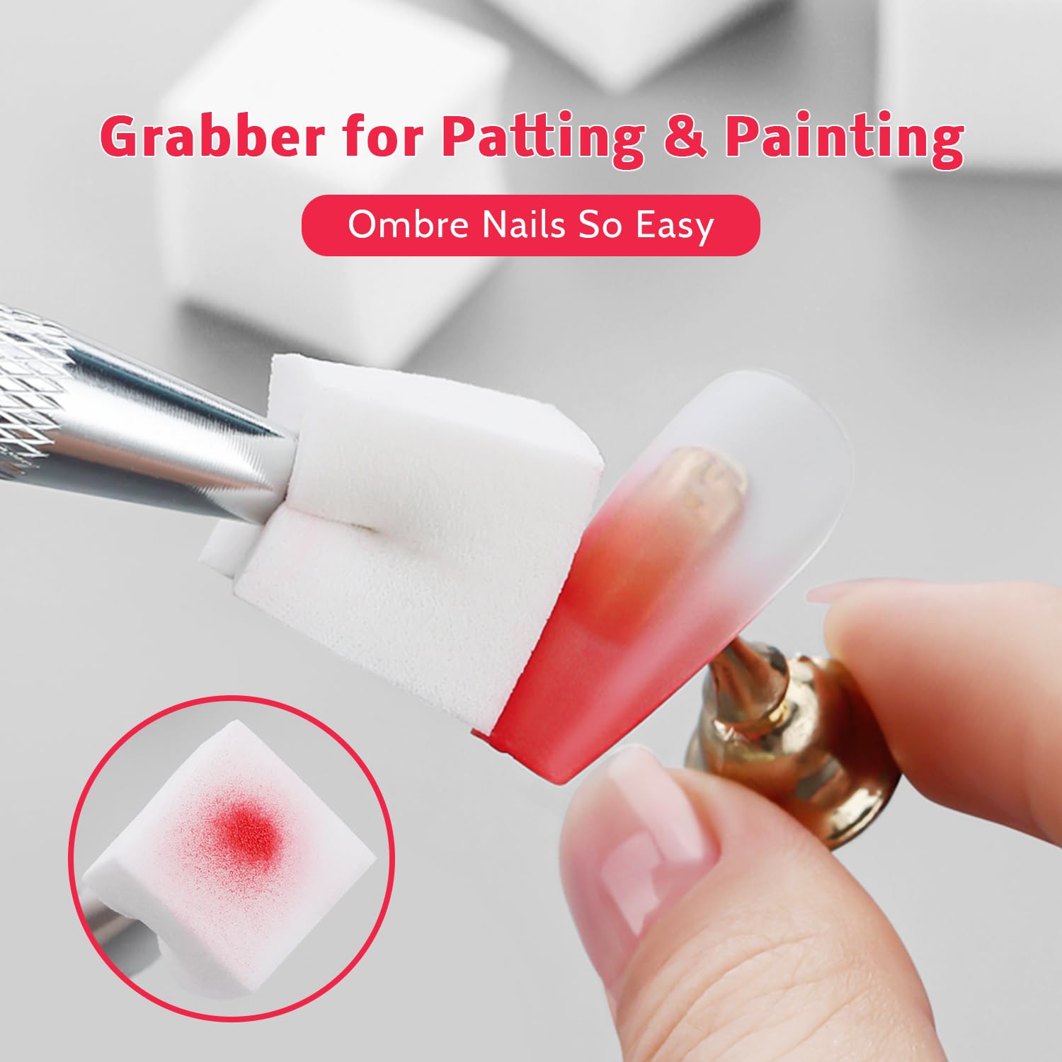 Thumbnail 5 de Karroy Sponge Pat Paint Nail Gel - Ombre Gradient Nail Art (16 Colors B)