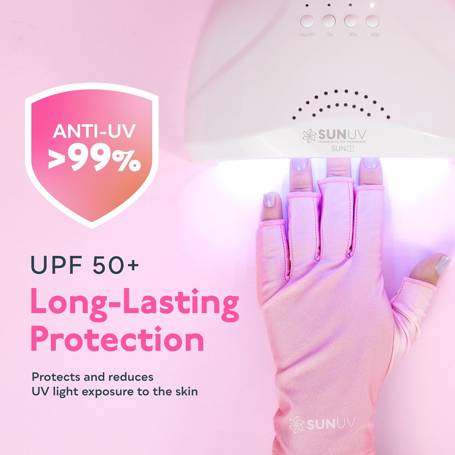 Detalle 2 de SUNUV Gants UV UPF 50 pour ongles