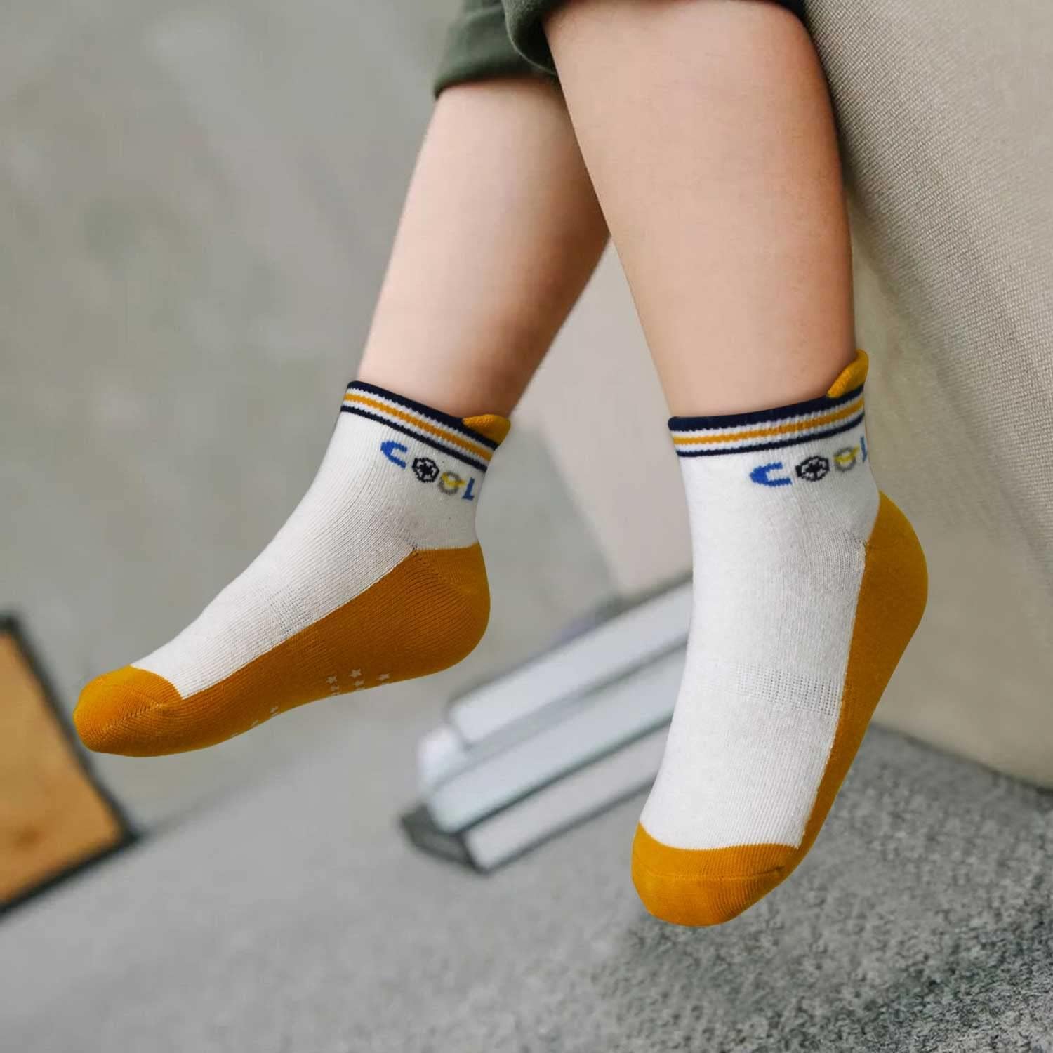 Thumbnail 1 de SUOSDEY Baby Antirutsch-Socken mit Griffen (ABS Stopper), 12 Paar – für 1 bis 7 Jahre