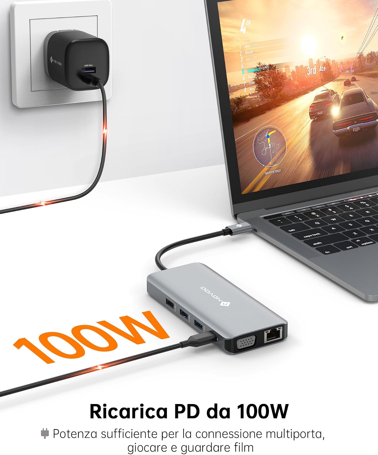 Thumbnail 5 de NOVOO Hub USB C 11 en 1 con HDMI 4K