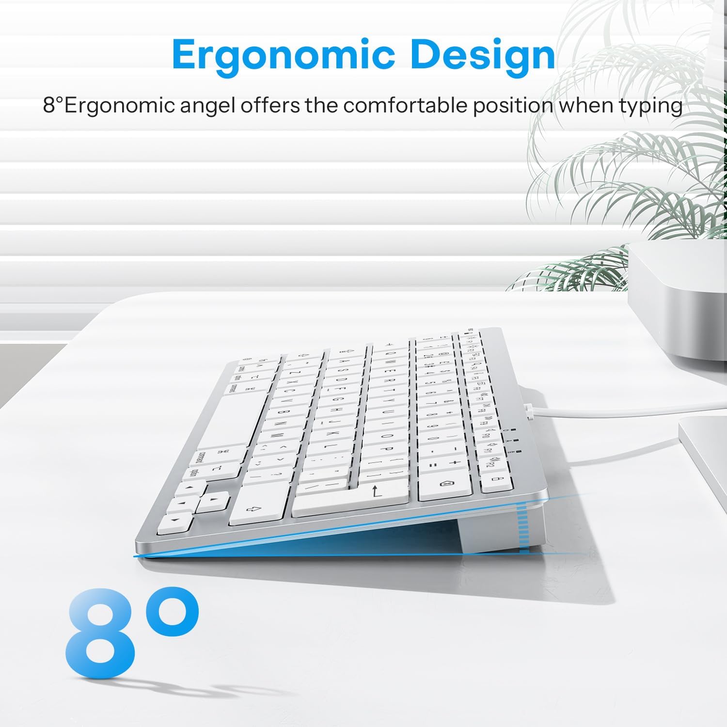 Thumbnail 5 de OMOTON Wired Keyboard UK QWERTY, USB-C connection ⌨️