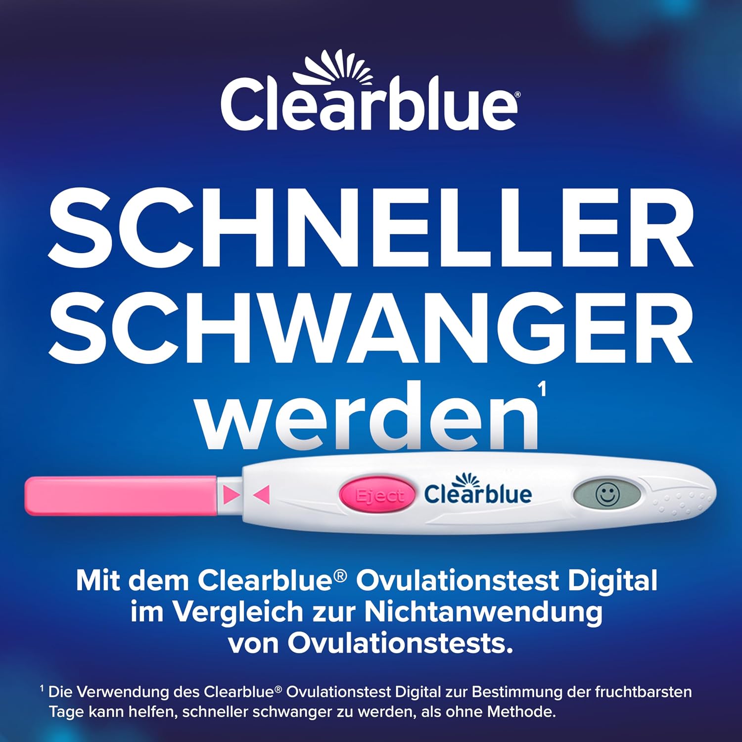 Detalle de Clearblue Kinderwunsch Ovulationstest Kit Digital – 30 Tests + digitale Testhalterung