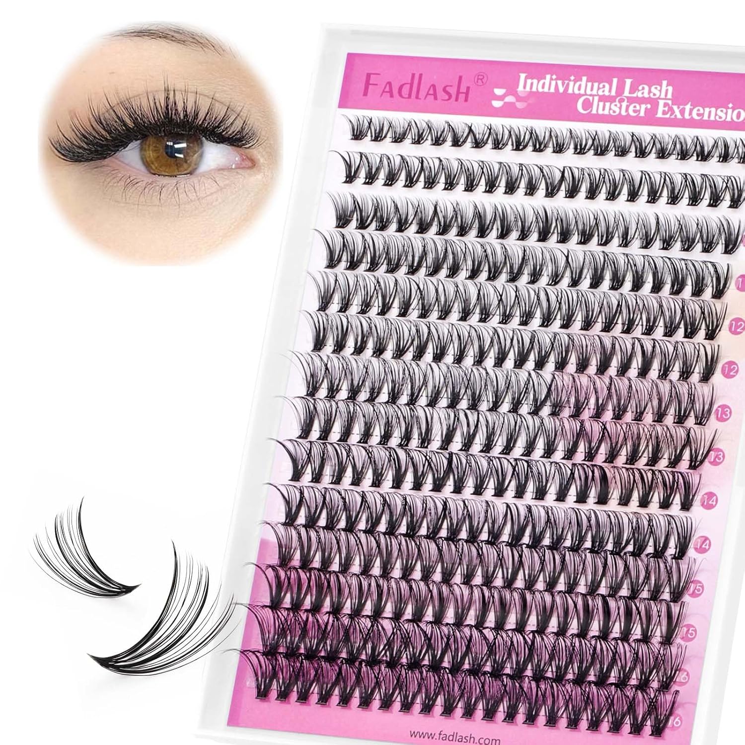Detalle de FADLASH Wimperncluster 30D 0,07 C Curl