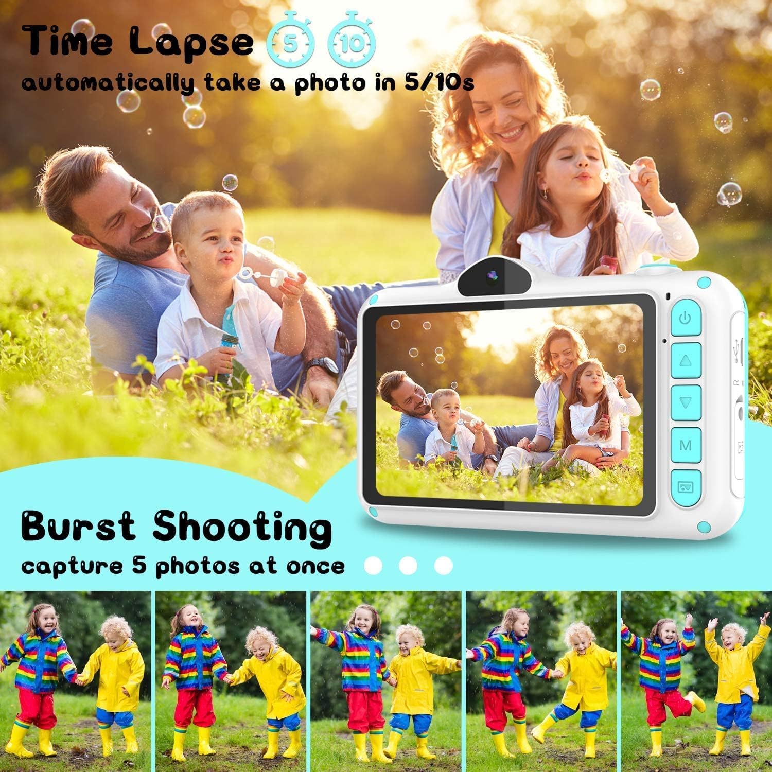 Thumbnail 4 de Kinderkamera 3,5 Zoll Großbildschirm