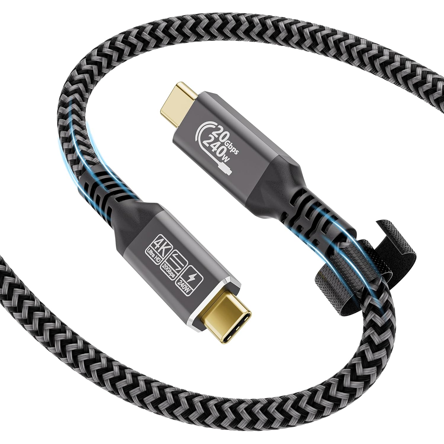 Detalle de CAKOBLE USB‑C to USB‑C Cable 0.5m USB 3.2 Gen2x2