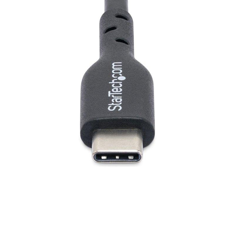 Detalle de StarTech Cable de Carga USB-C de 3 m PD 60W 3A Macho a Macho Gris