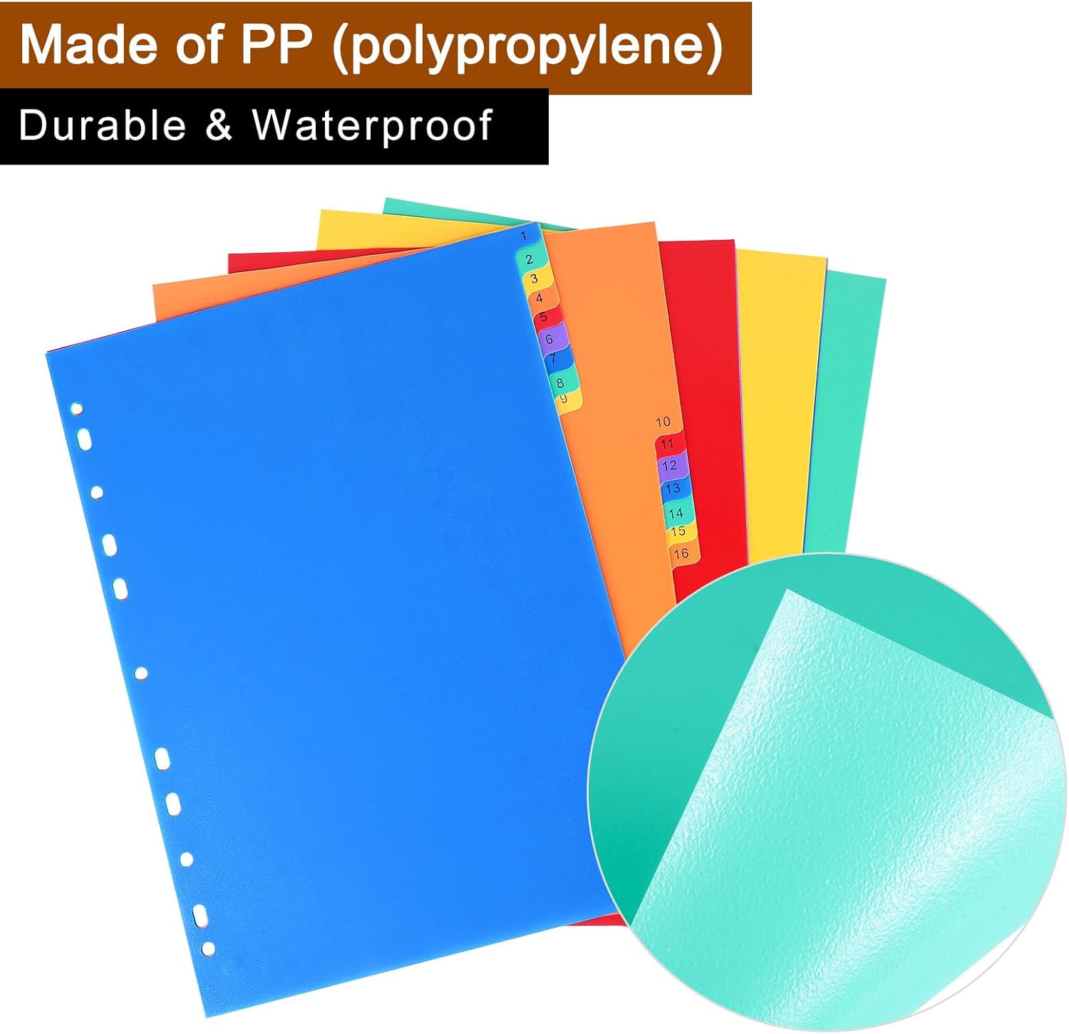 Thumbnail 5 de Srvnpioy Lot de 6 intercalaires A4 1-31 📁