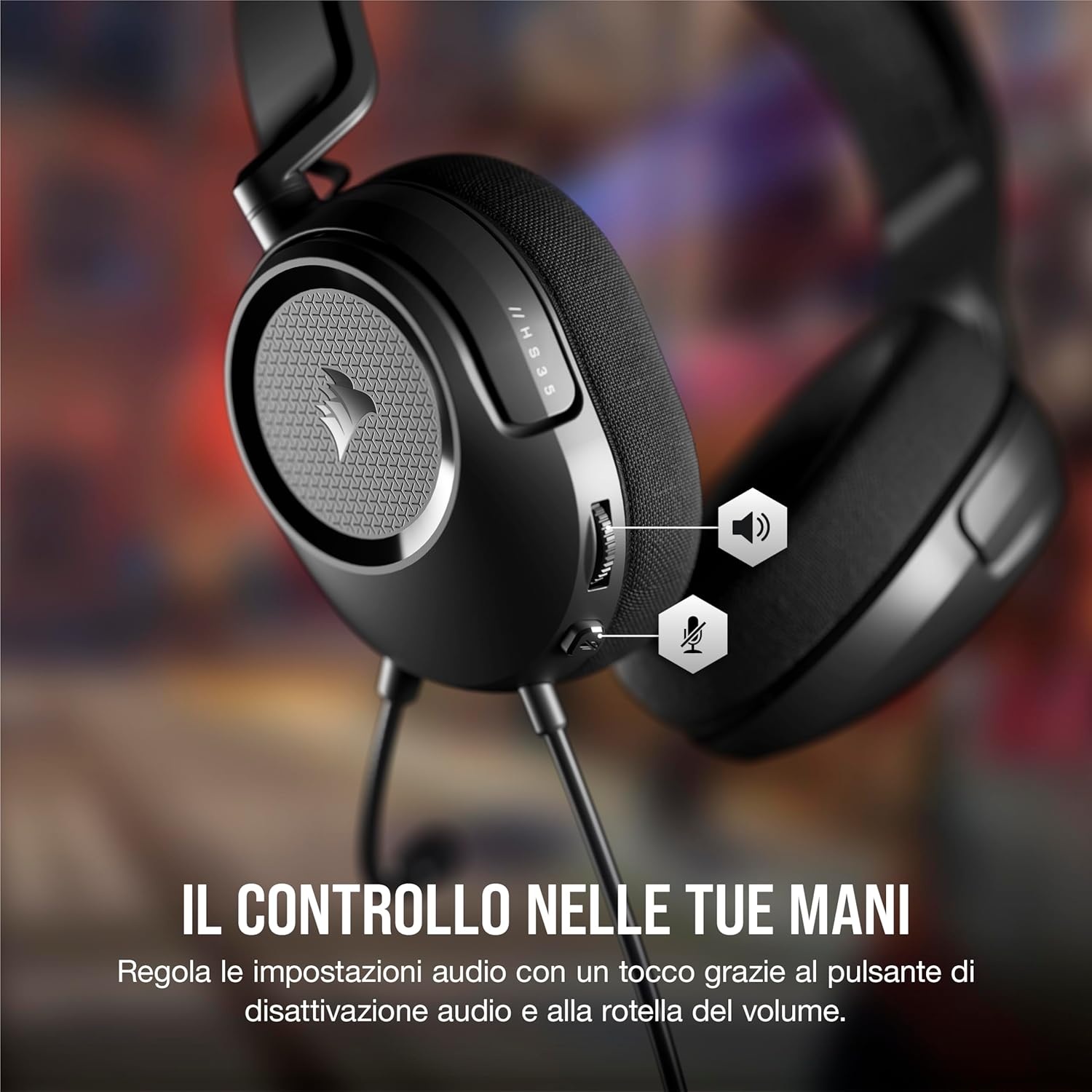 Thumbnail 3 de CORSAIR K55 CORE Tastiera + Harpoon RGB PRO Mouse + HS35 v2 Surround + MM100 Pacchetto gaming