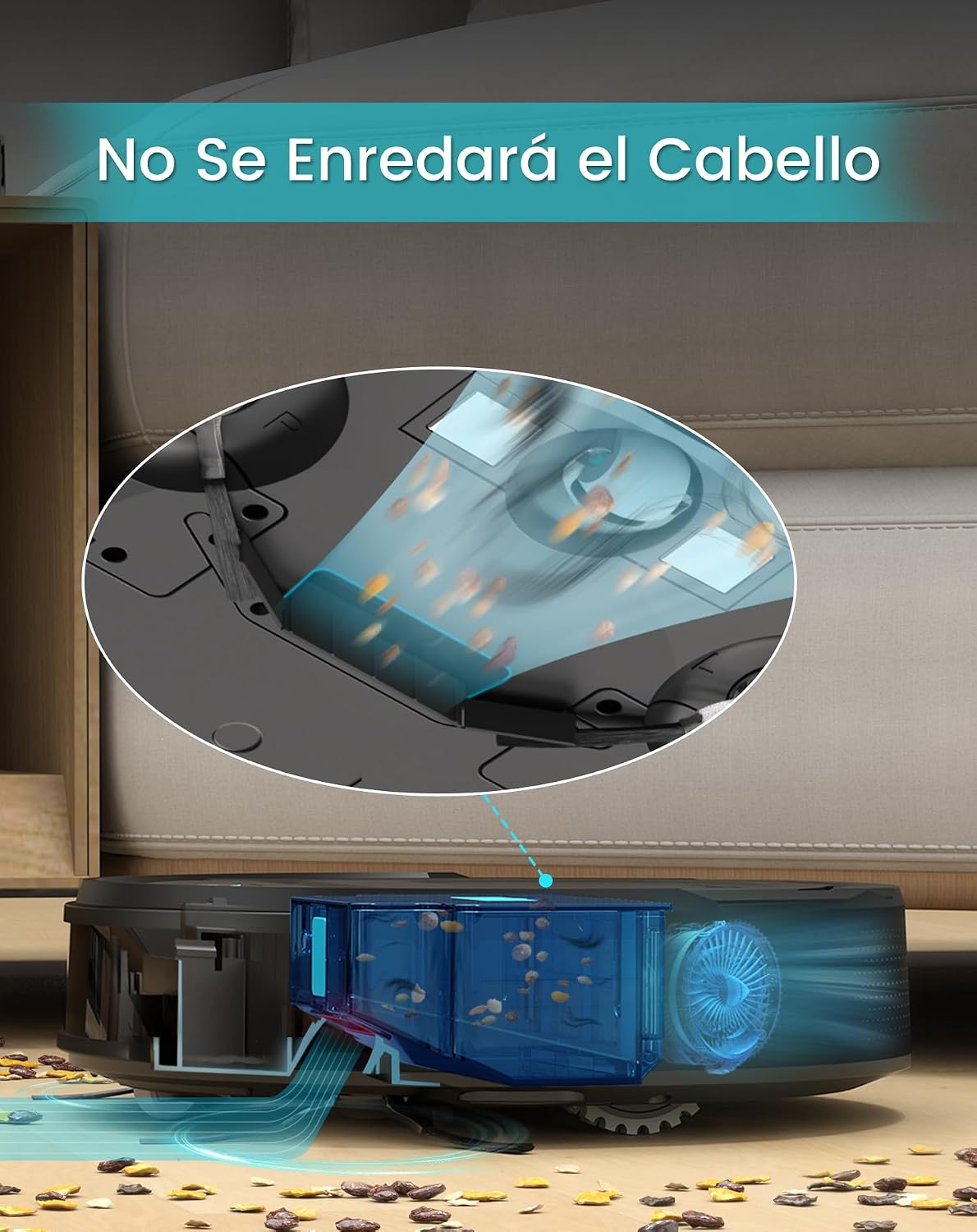 Detalle de LEFANT M210 Pro: Aspirador Robot Inteligente, Potente y Silencioso 🤖