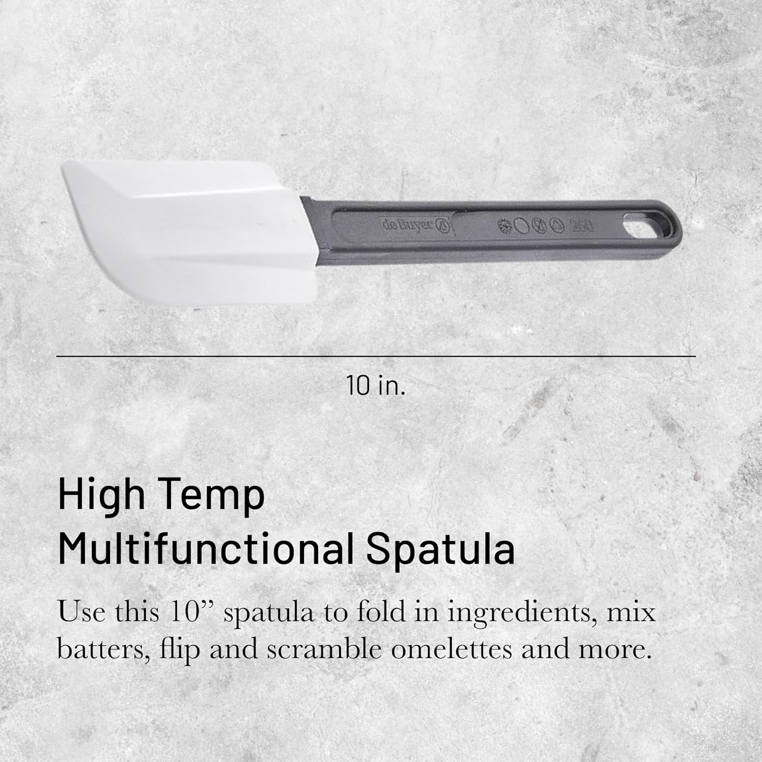 Thumbnail 1 de De Buyer Spatule Maryse à haute température 260°C | 25 cm, Noir