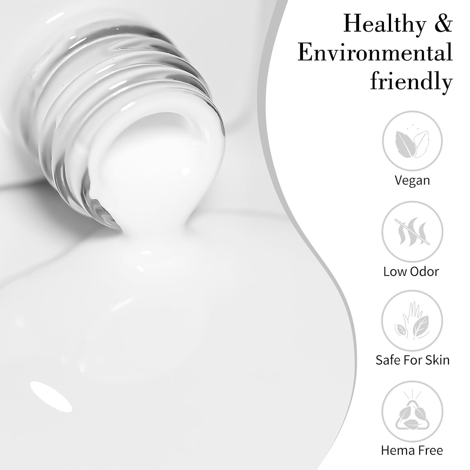 Detalle 2 de CANNI White Gel Polish Pure White, UV/LED