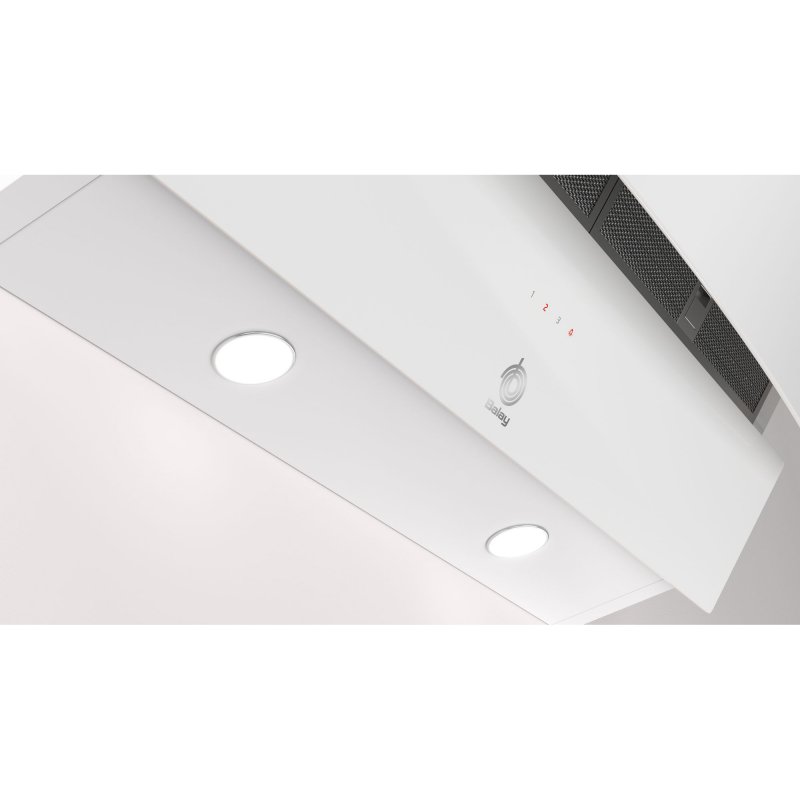 Thumbnail 1 de Balay 3BC585GB campana decorativa inclinada Cristal Blanco de 80 cm con LED