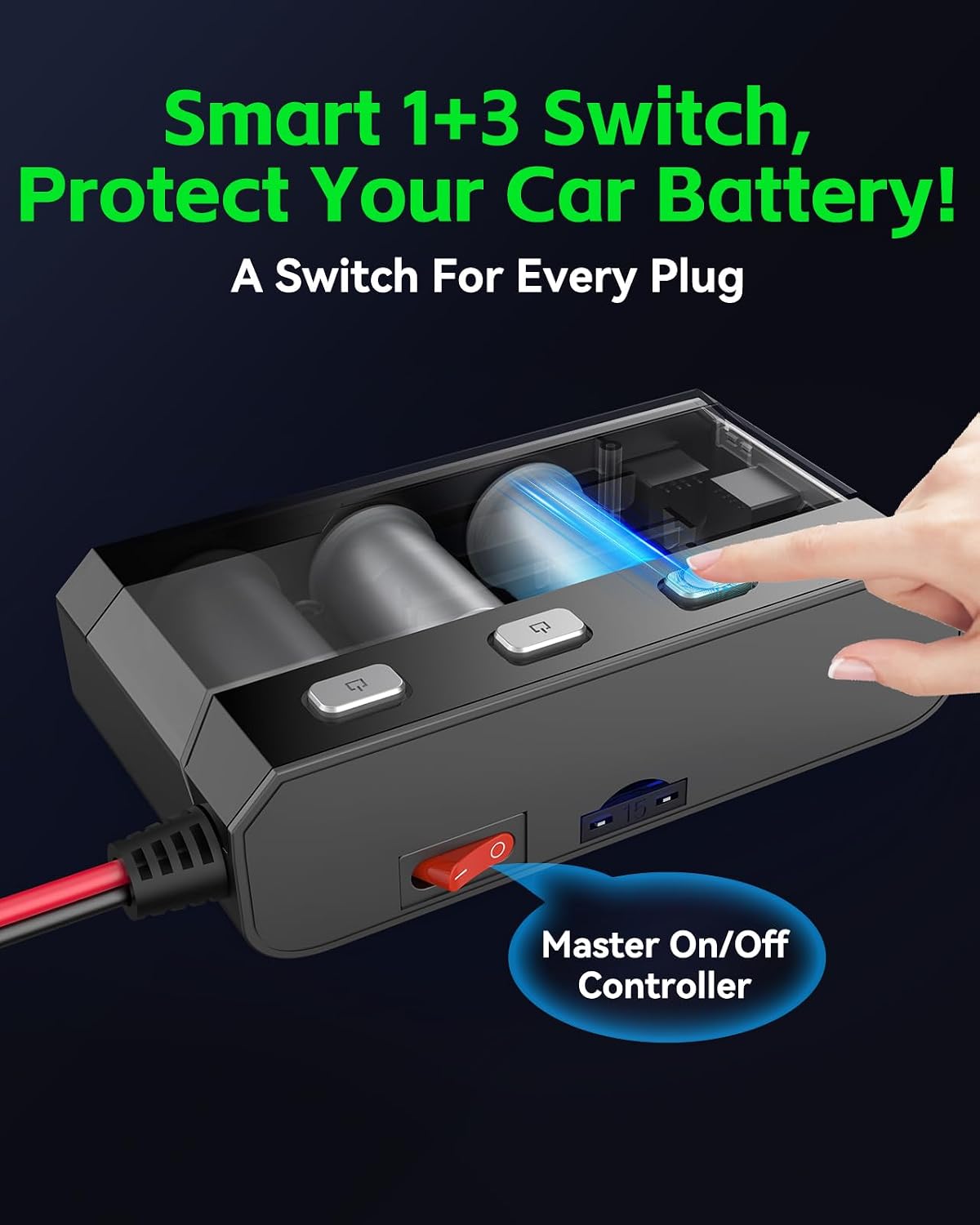 Thumbnail 3 de YANTU 270W Car Cigarette Lighter USB Socket