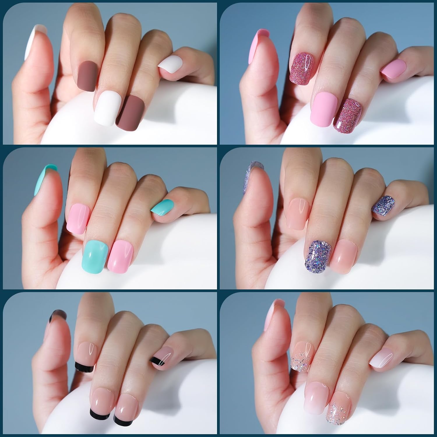 Thumbnail 6 de FANDAMEI 576PCS Press On Nails 24 Colors 💅