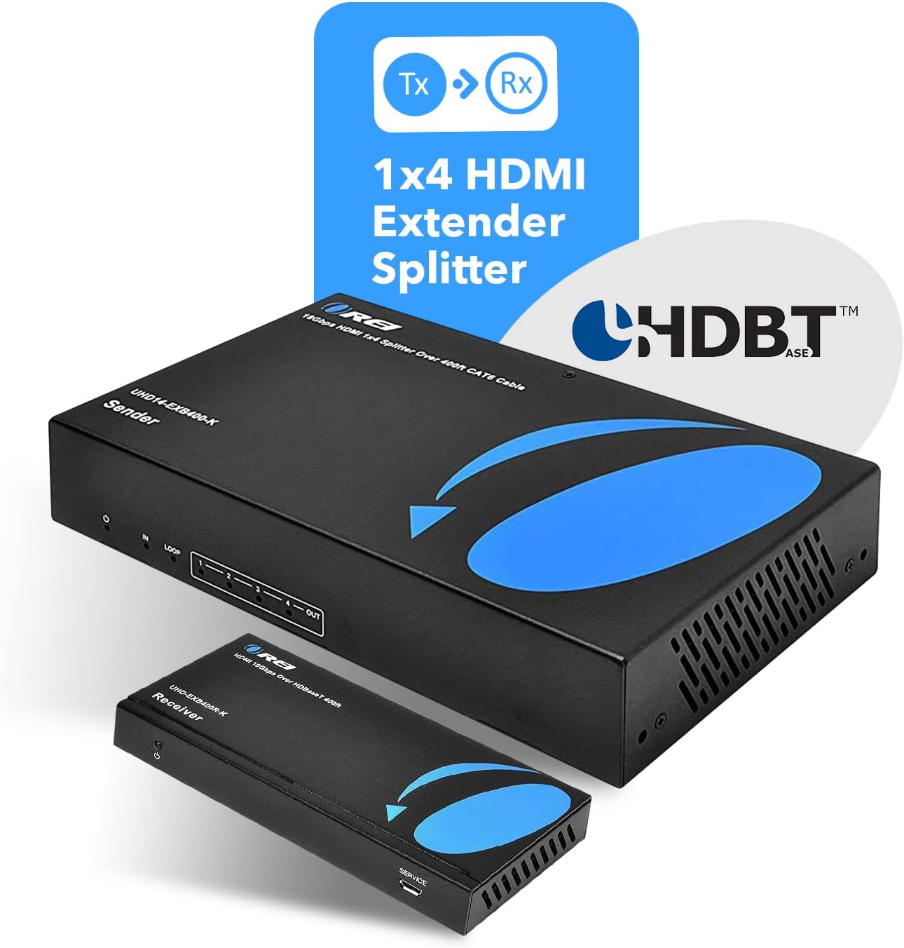 Thumbnail 4 de OREI 1x4 HDMI Extender HDBaseT 4K