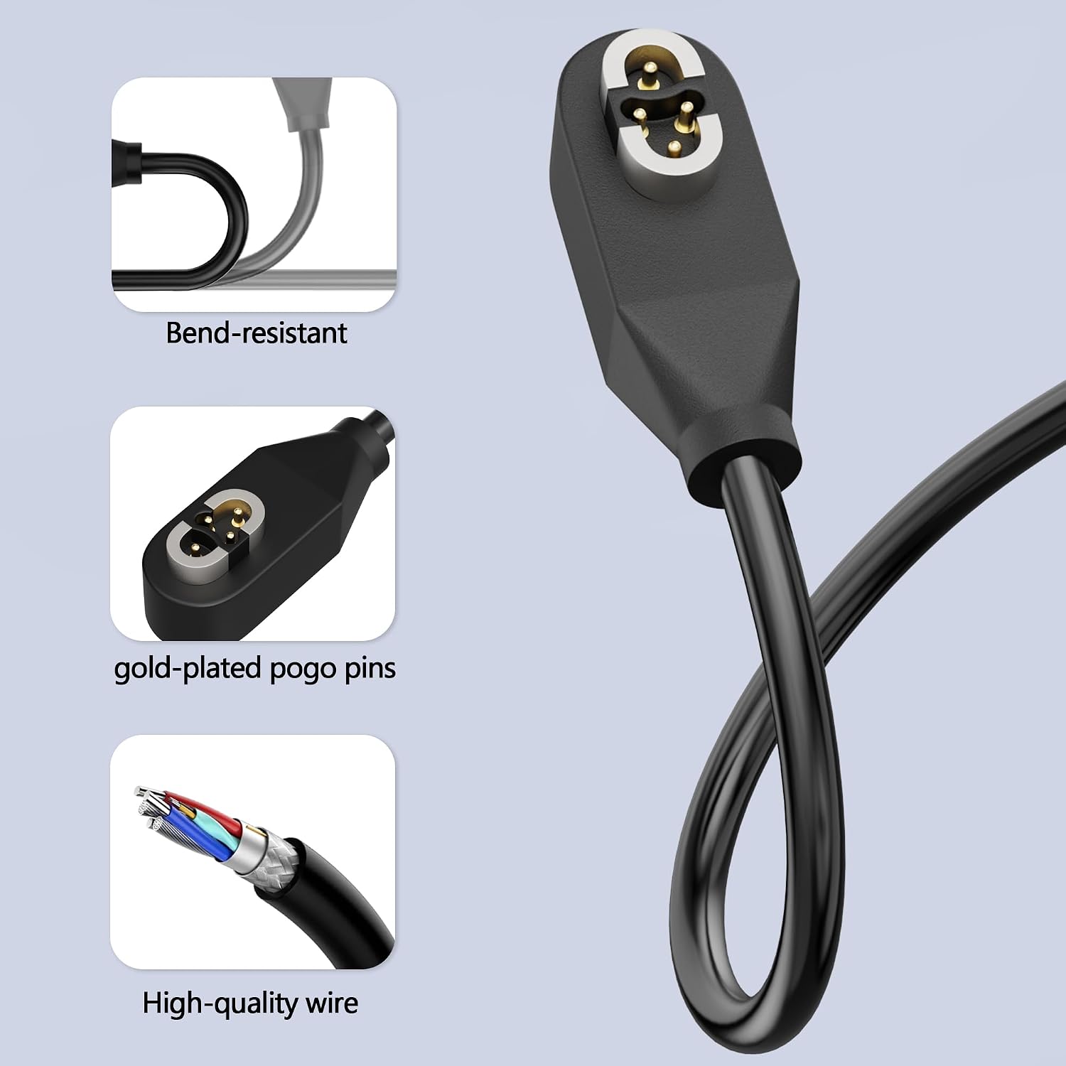 Detalle de AWINNER Magnetic Charging Cable for SHOKZ OpenSwim Pro S710