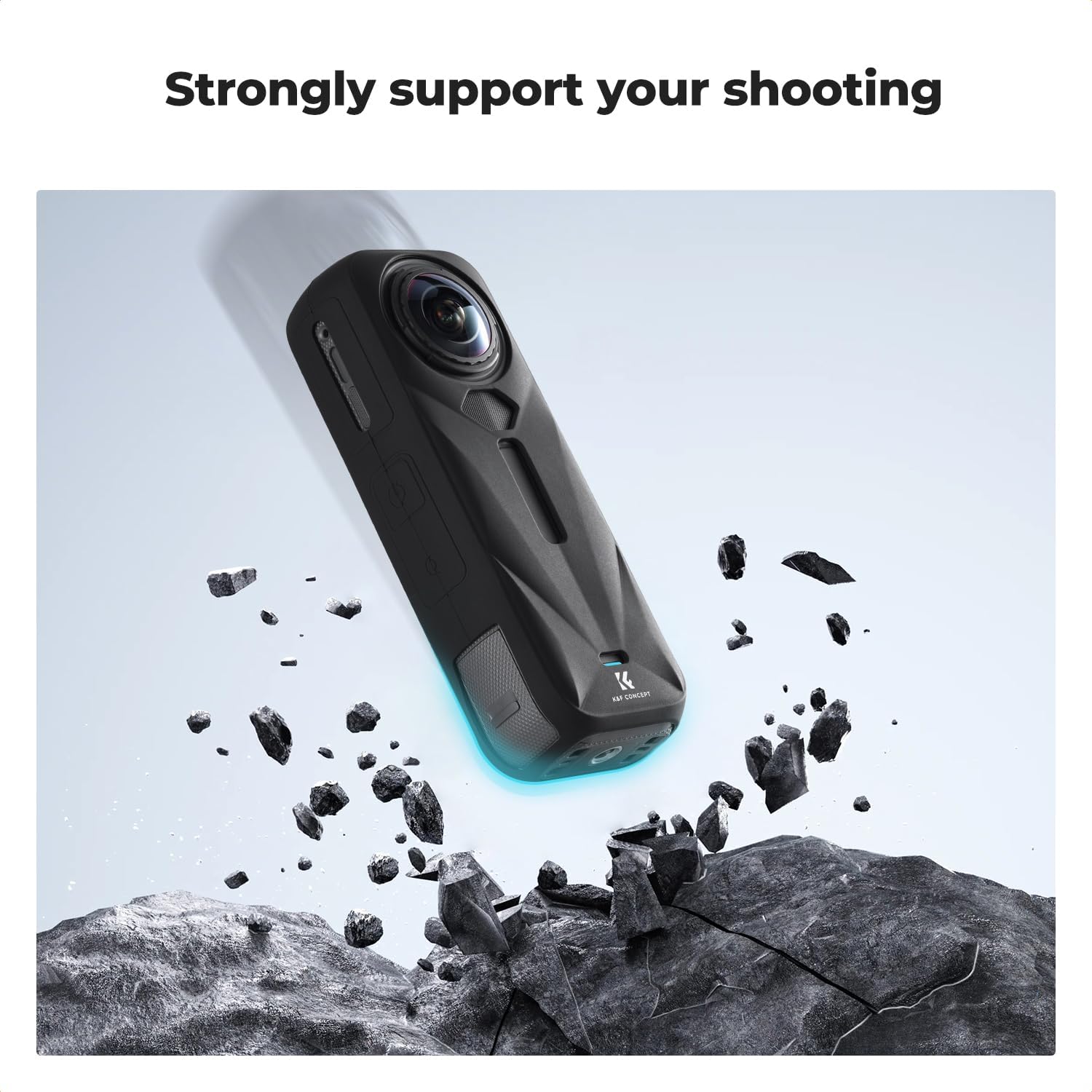 Thumbnail 6 de K&F CONCEPT Protective Case for Insta360 X5 – Soft Silicone Full-Body Case with Lens Cap