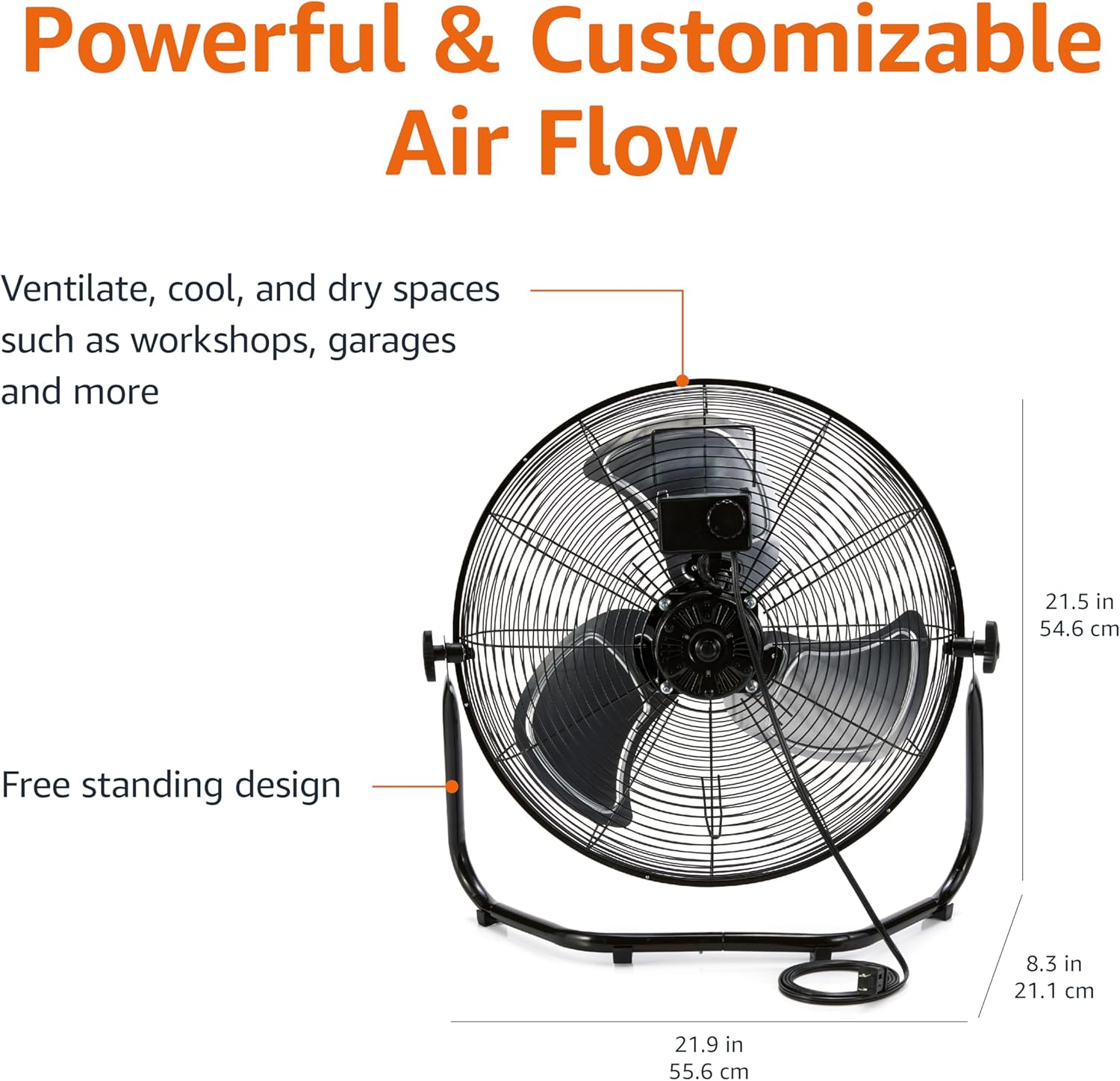 Thumbnail 2 de Amazon Basics 18" Industrial Fan 100W 🌀