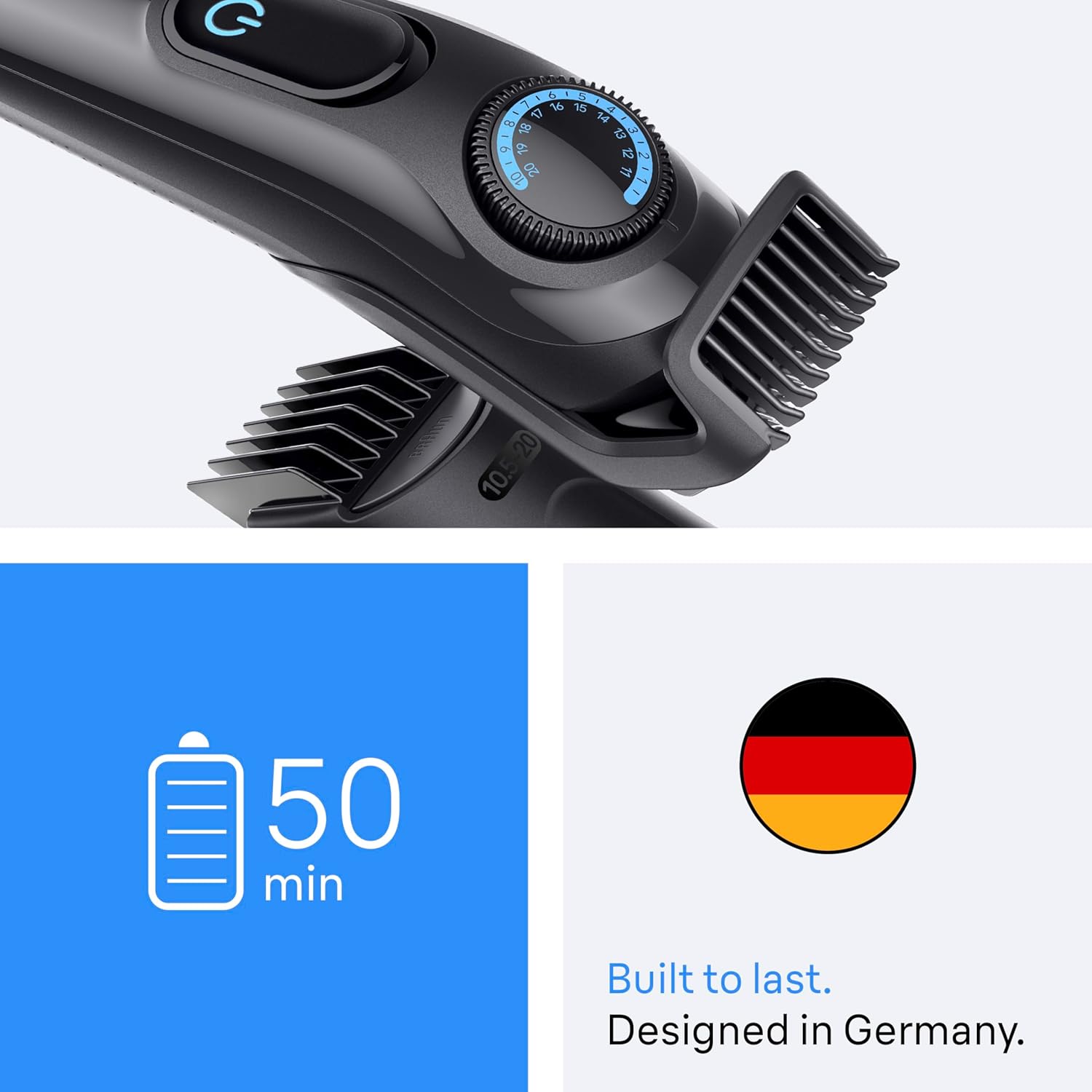 Thumbnail 5 de Braun Series 3 BT3565 Beard Trimmer 50 min