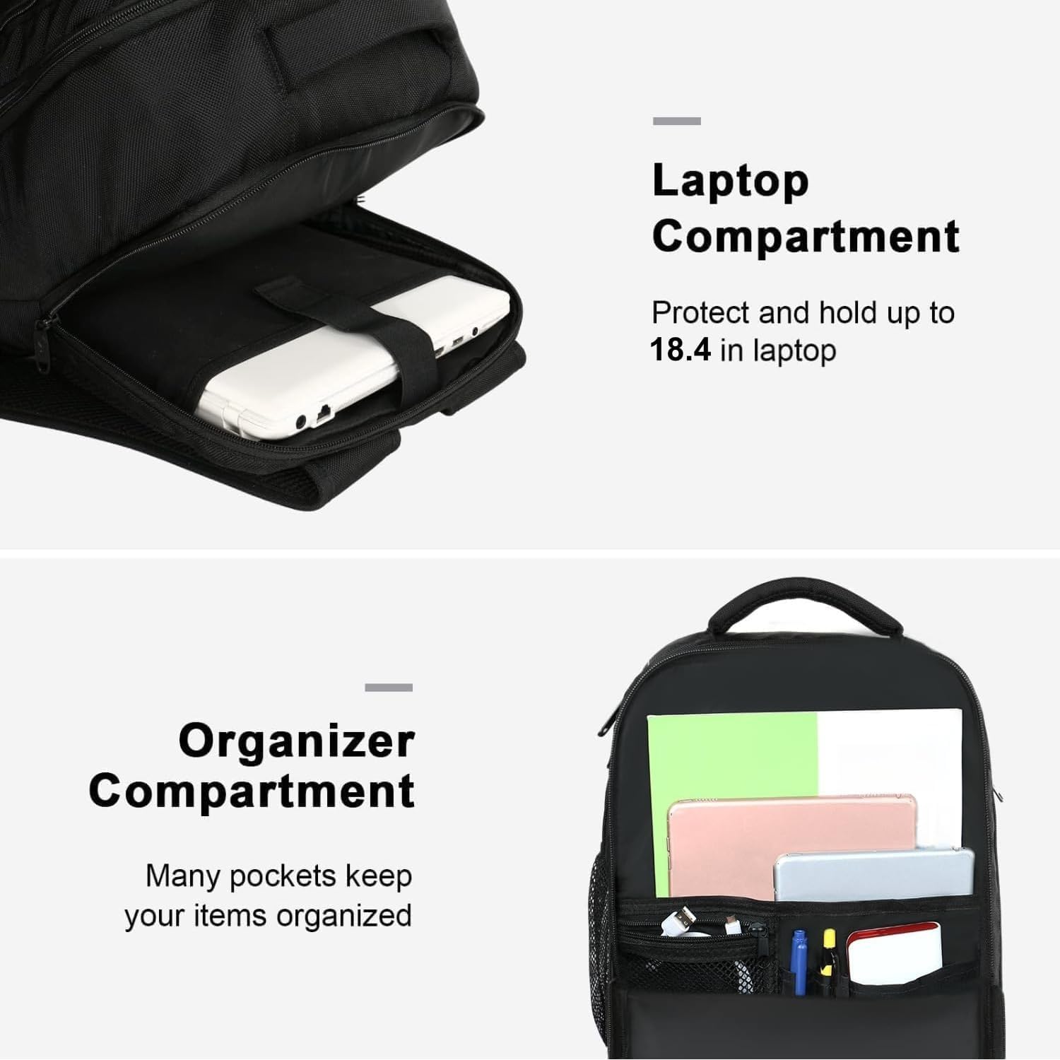 Detalle 2 de MATEIN Mochila Viaje Cabina 45L con USB