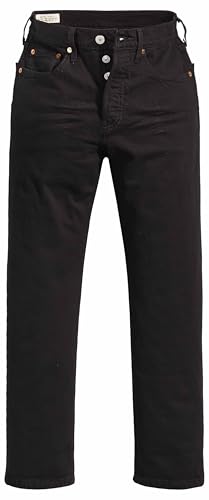Detalle de Levi's 501 Crop Vaqueros Mujer – Black Sprout 28W/26L