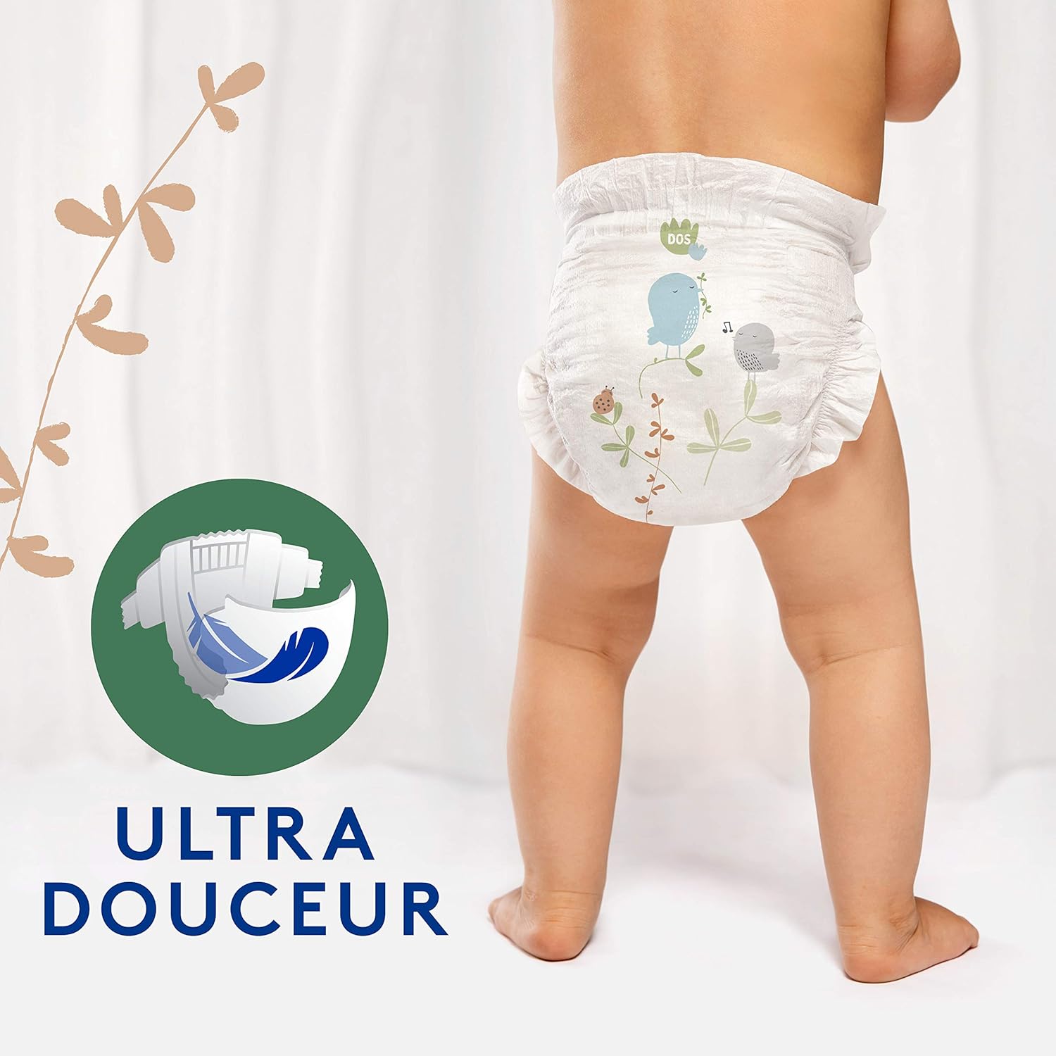Detalle de Lotus Baby Douceur & Confort – Couches Taille 3 (5-9 kg) Pack 1 mois – 172 couches