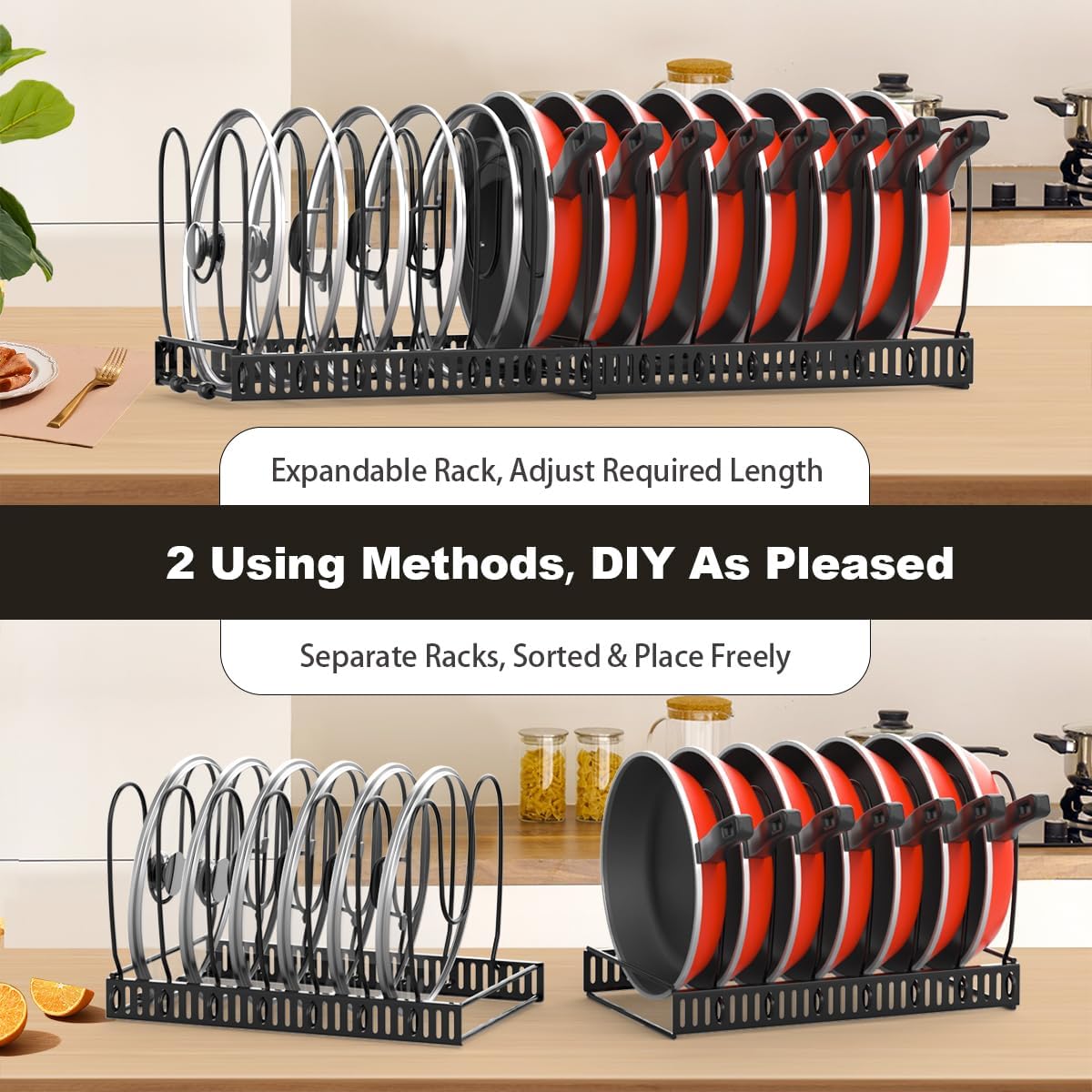Detalle 2 de Housolution Pot and Pan Organizer 22.83"