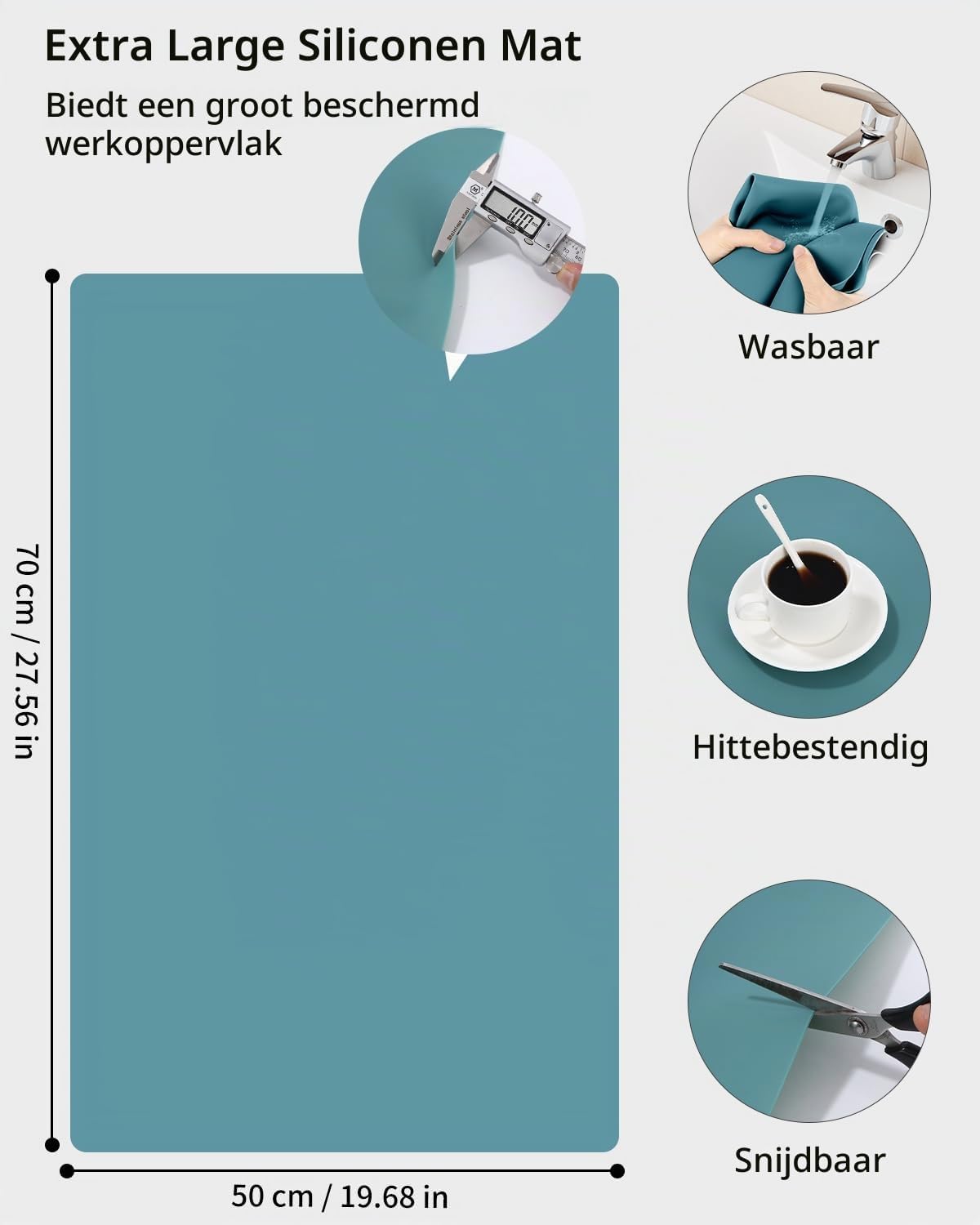 Thumbnail 1 de Xespis siliconen knutselmat 70 x 50 cm voor epoxyhars, antislip