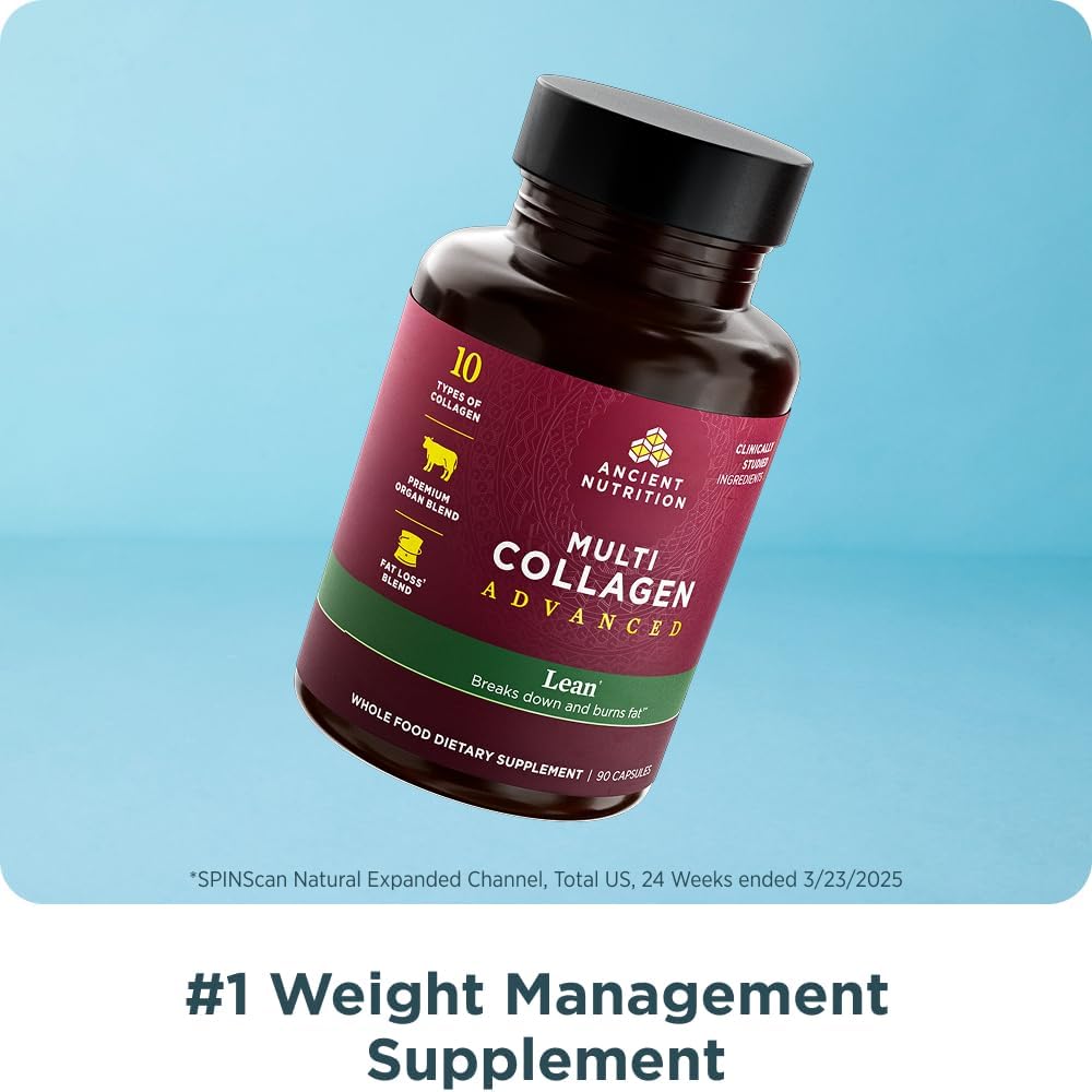 Detalle de Ancient Nutrition MCX6774 Lean Collagen Capsules, 10 Types + Probiotics