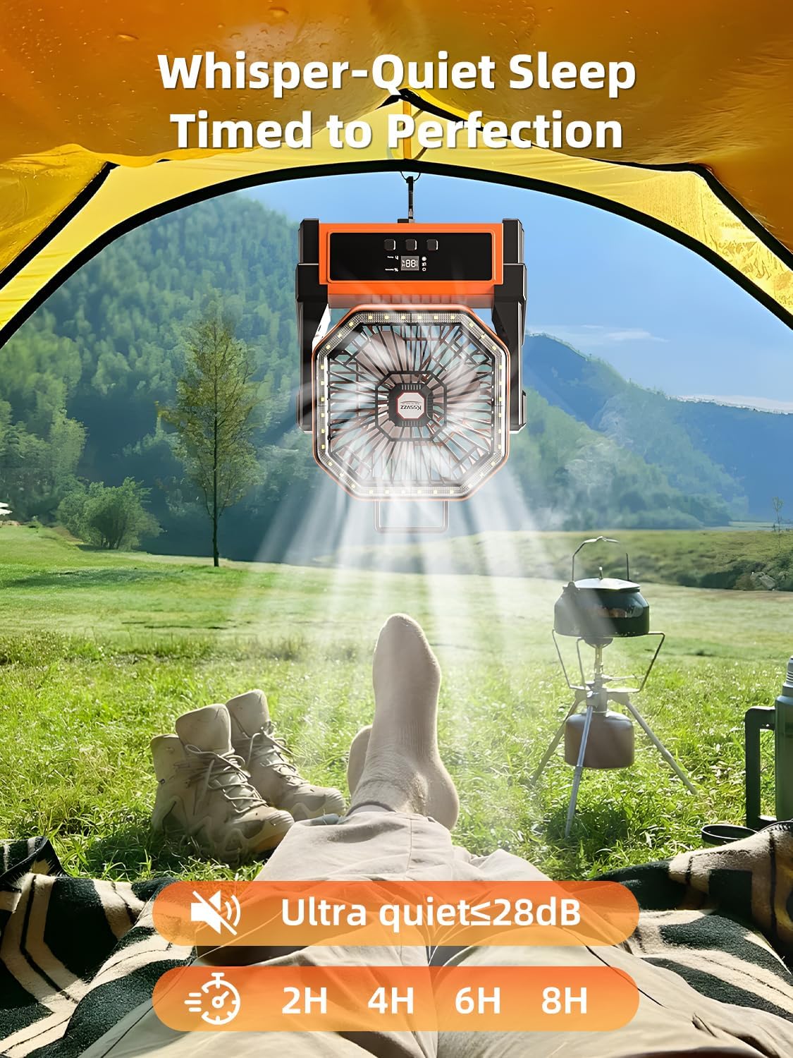 Thumbnail 3 de Kssvzz Portable Camping Fan with 30000mAh Battery and 270° Pivot