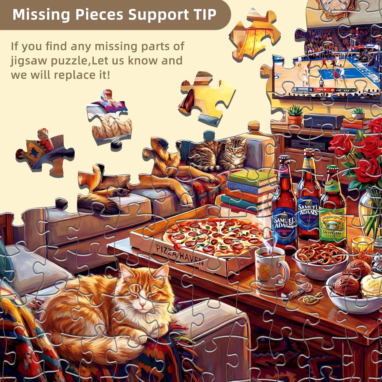 Thumbnail 5 de Cozy Living Room Puzzles for Adults 1000 Pieces
