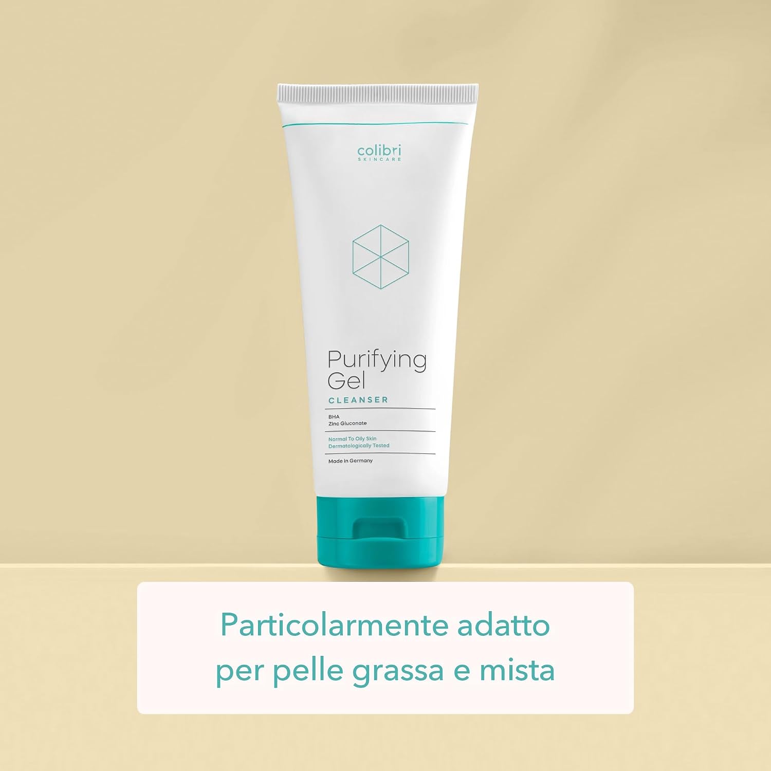 Detalle de Colibri Skincare Purifying Gel Cleanser con acido salicilico, detergente viso schiumogeno da 200 ml