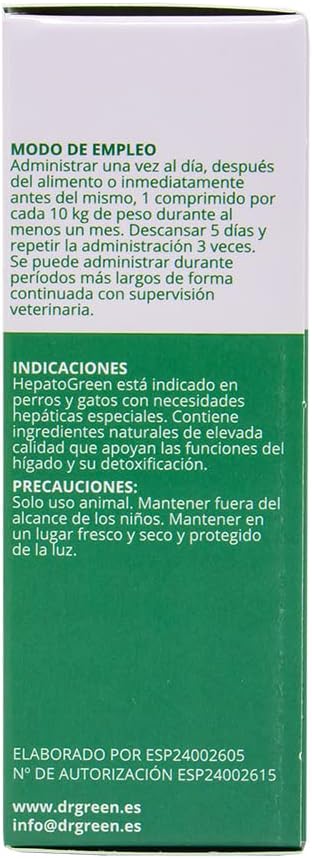 Detalle 2 de DRASANVI DR Green HEPATOGREEN 48 comprimidos