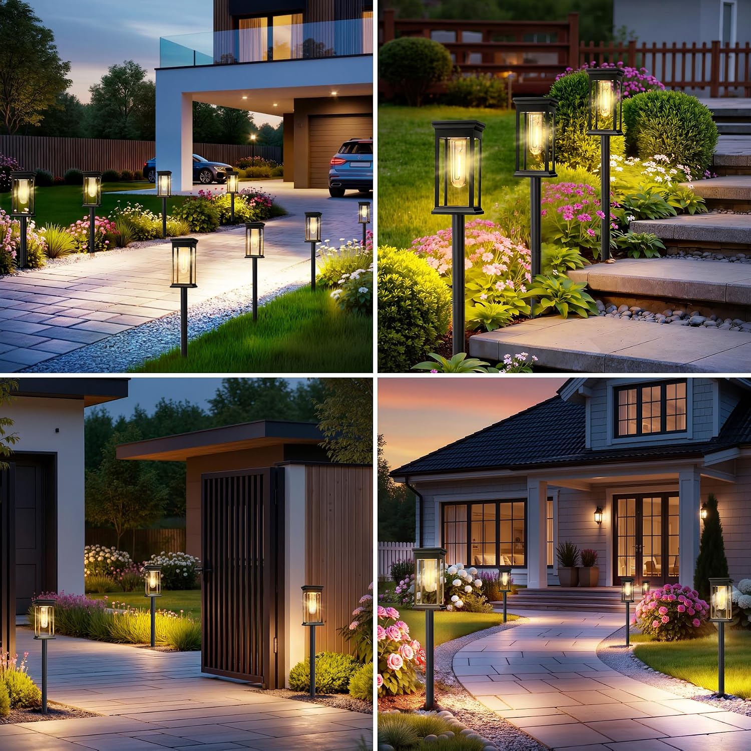 Thumbnail 5 de JOYCREATOR L-102 solarlampen voor buiten, set van 6, warmwit en IP65