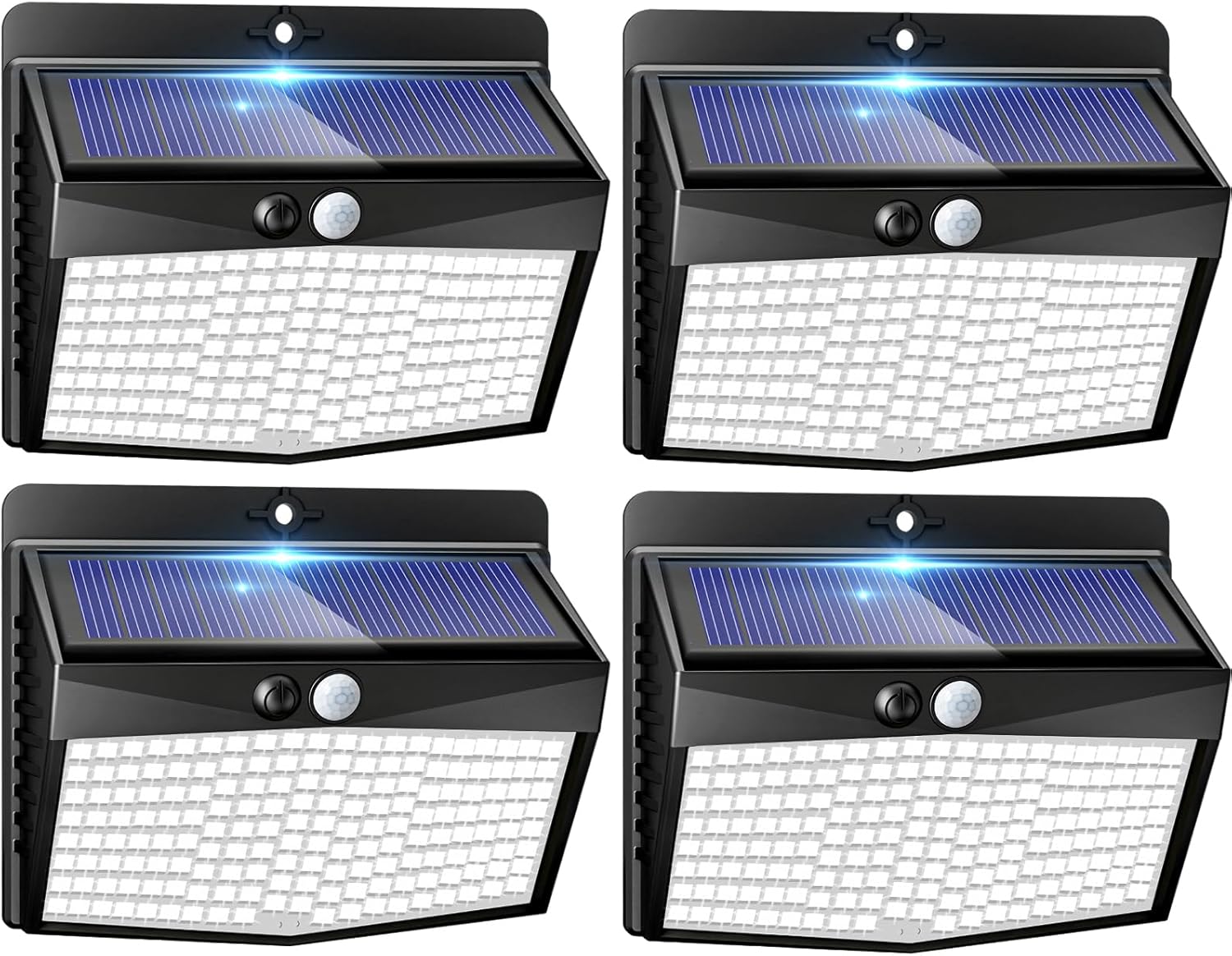 Thumbnail 6 de Peasur 3 Stück Solarlampen Außen mit Bewegungsmelder – 138 LED, IP65, 3 Modi, brauner Rahmen