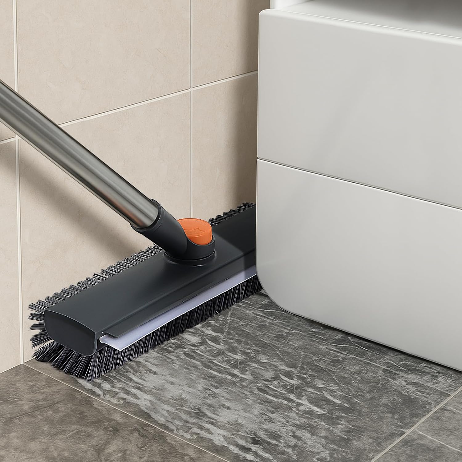 Detalle de INCIKITI 3 in 1 Floor Scrubbing Brush with 360° Rotation Head and Adjustable Handle
