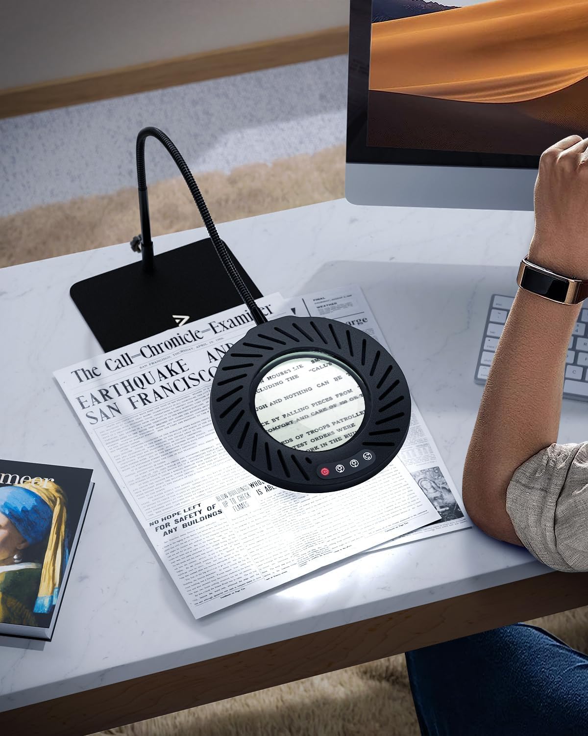Detalle 2 de ARTDOT 10X Magnifying Glass 5‑mode light 🔍