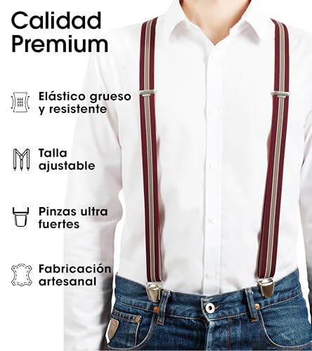 Detalle 2 de Bretelles PIERROT Homme 2,5 cm
